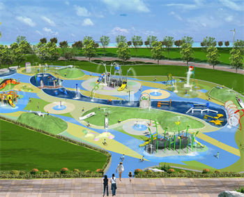 重慶壁山楓香湖兒童公園戲水游樂設備定制案例