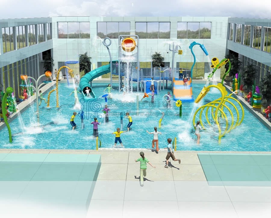 小區室外水上樂園戲水設備布局方案