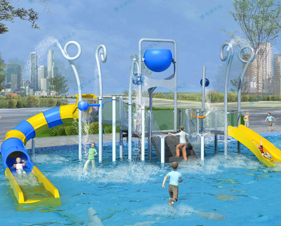 倒水桶水上滑梯組