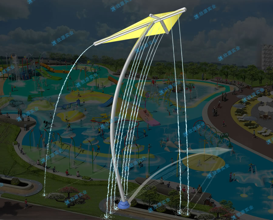 淋水風箏戲水小品設備
