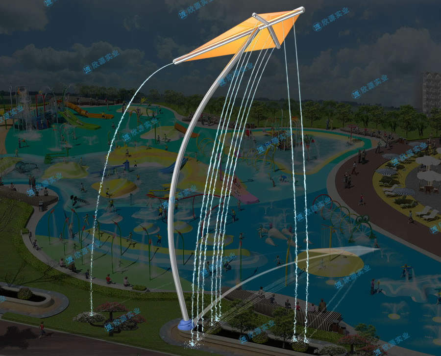 淋水風箏戲水小品設備