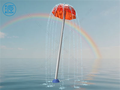 雨傘淋水戲水小品